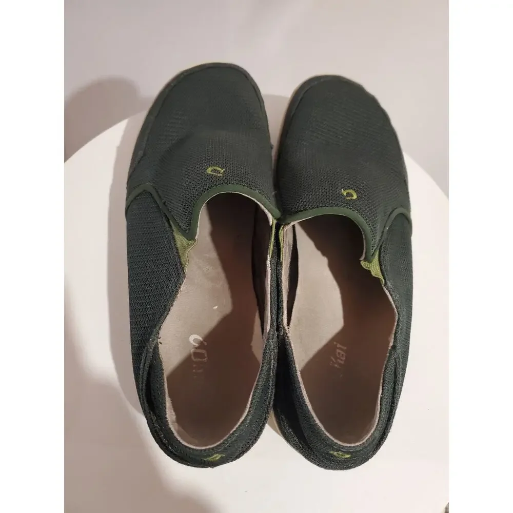 OluKai Nohea Mesh Slip-On Sneaker Loafer Shoes Mens Size 10.5 Gray Comfort Boat